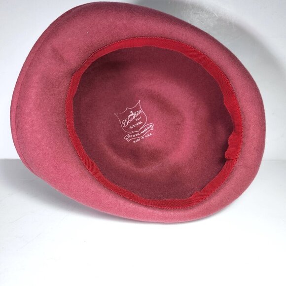 Vintage Fedora Geo. W. Bollman & Co. Inc. Doeskin Felt 100% Wool Hat Made in USA - Picture 7 of 9